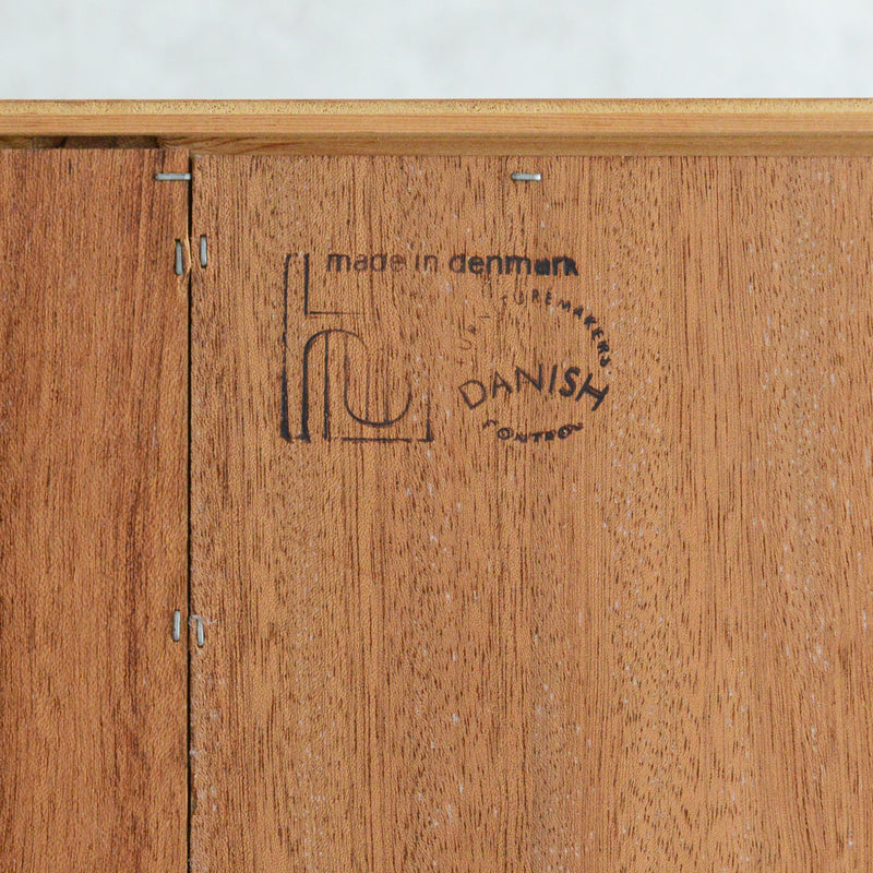 デンマーク Poul Hundevad チーク 4段 ブックシェルフ 6-40