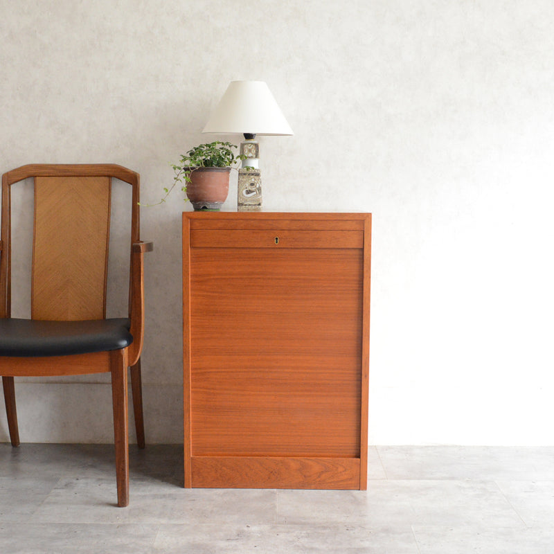 O様お取置品デンマークヴィンテージ  ロールアップ ファイルキャビネット6-38(鍵付）