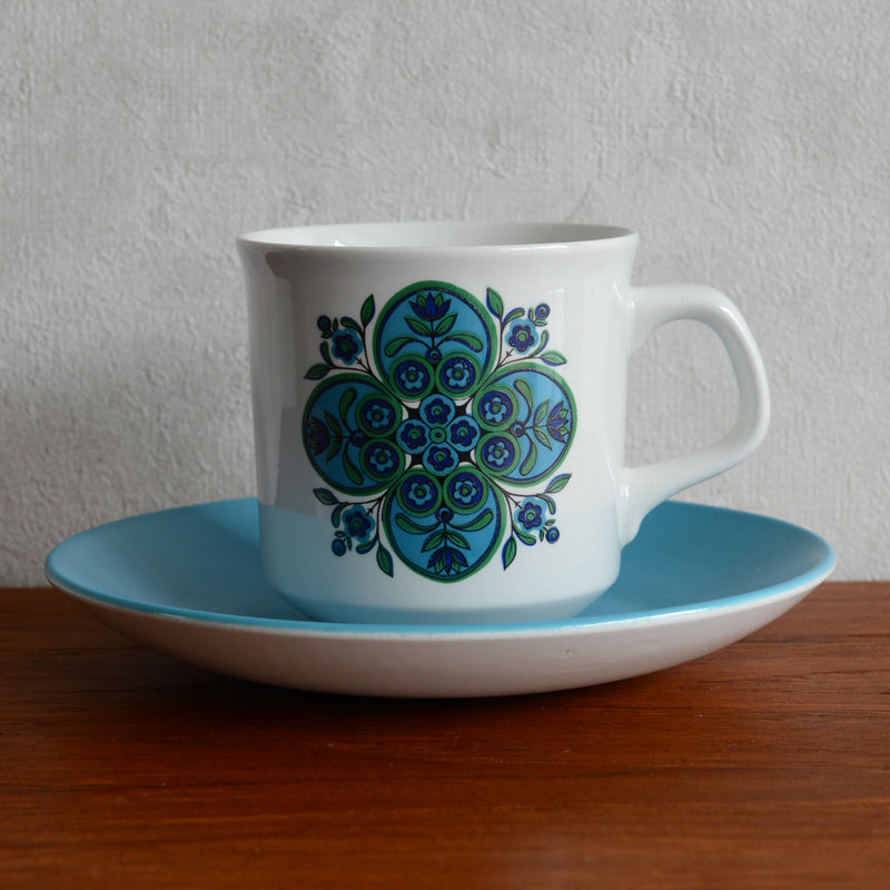 イギリスヴィンテージ  J＆G MEAKIN　＜IMPACT＞　カップ＆ソーサ