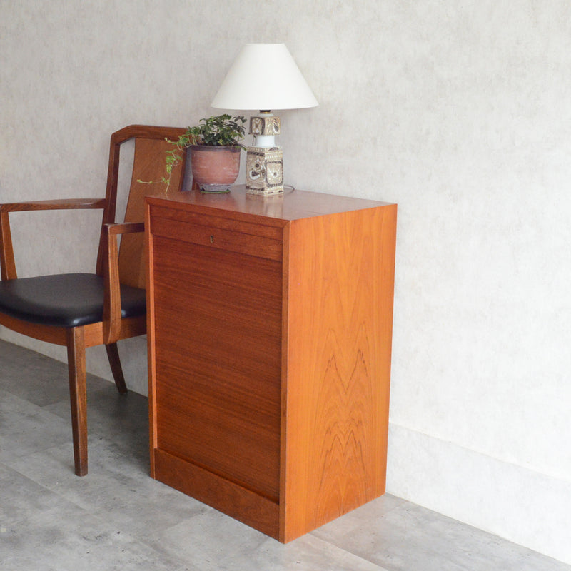 O様お取置品デンマークヴィンテージ  ロールアップ ファイルキャビネット6-38(鍵付）