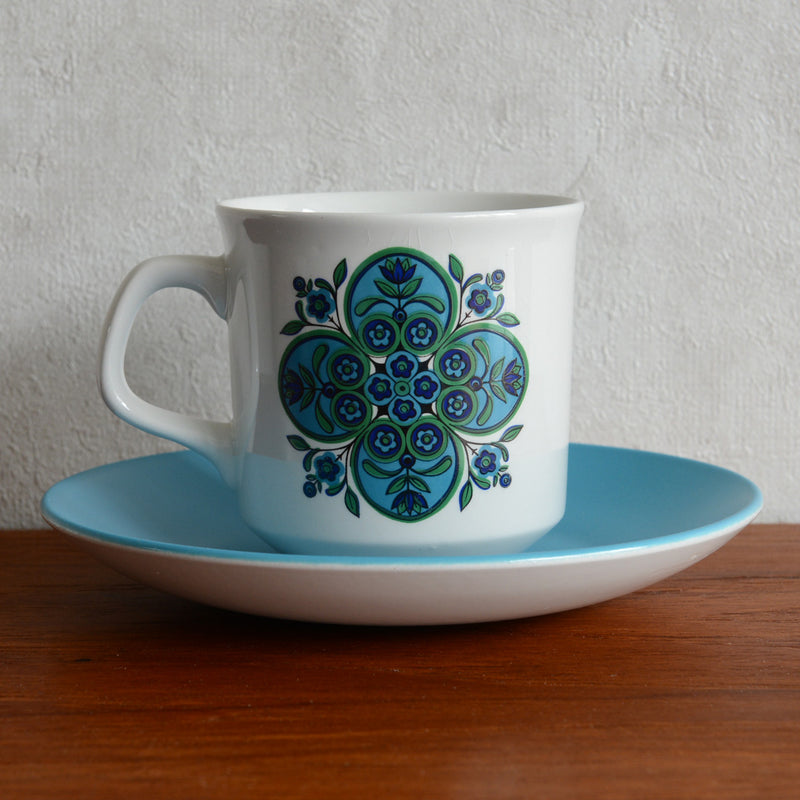 イギリスヴィンテージ  J＆G MEAKIN　＜IMPACT＞　カップ＆ソーサ