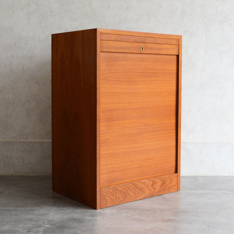 O様お取置品デンマークヴィンテージ  ロールアップ ファイルキャビネット6-38(鍵付）