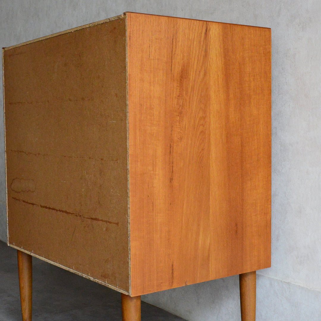 デンマークヴィンテージ  チーク４段チェスト D-6