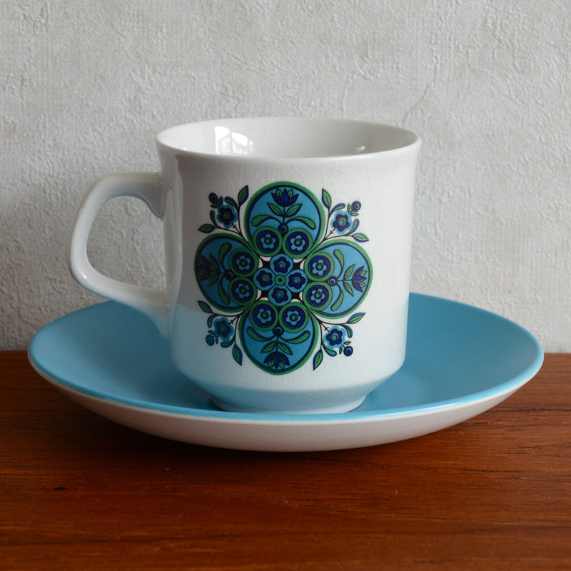 イギリスヴィンテージ  J＆G MEAKIN　＜IMPACT＞　カップ＆ソーサ