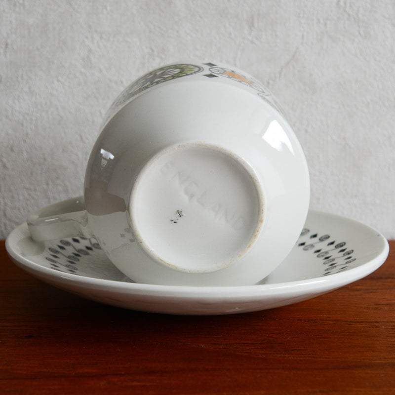 イギリスヴィンテージ  BROADHURST ＜Renaissance＞カップ＆ソーサ