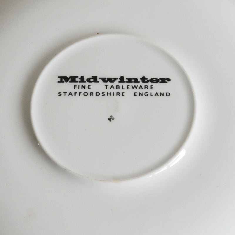 イギリスヴィンテージ 　カップ＆ソーサー MIDWINTER 社　Spanish garden