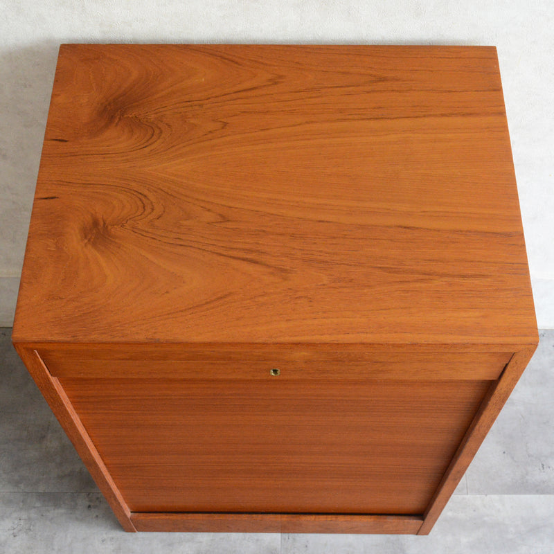 O様お取置品デンマークヴィンテージ  ロールアップ ファイルキャビネット6-38(鍵付）