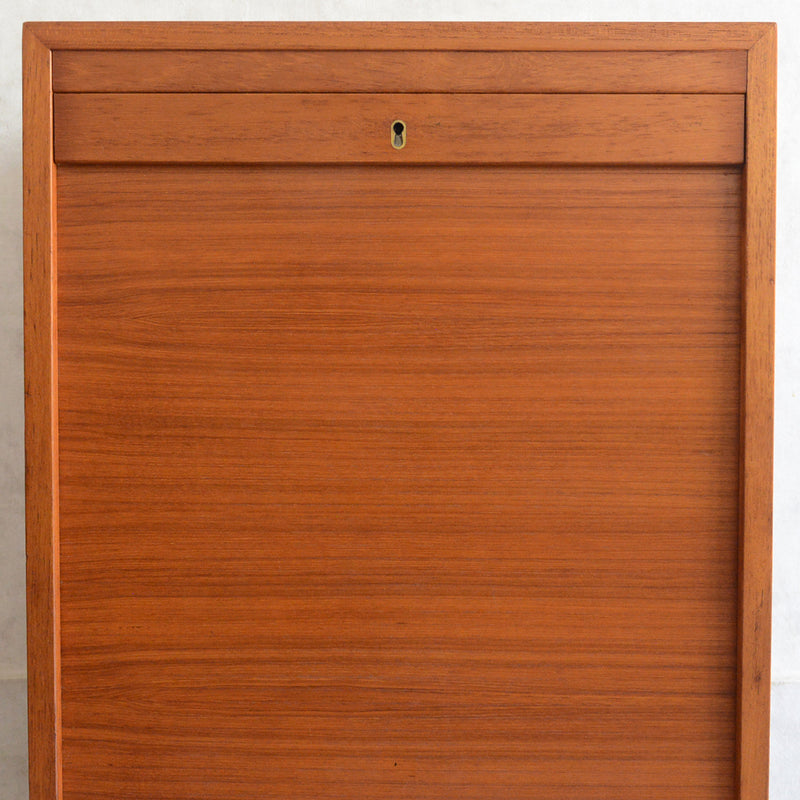O様お取置品デンマークヴィンテージ  ロールアップ ファイルキャビネット6-38(鍵付）