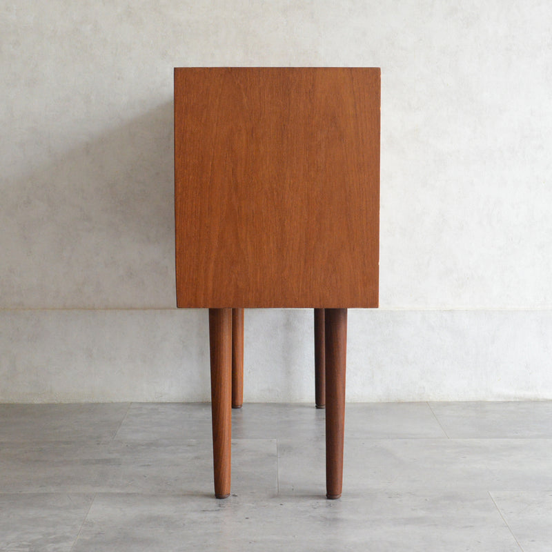 デンマークヴィンテージ  チーク３段2列スモールチェスト D-5