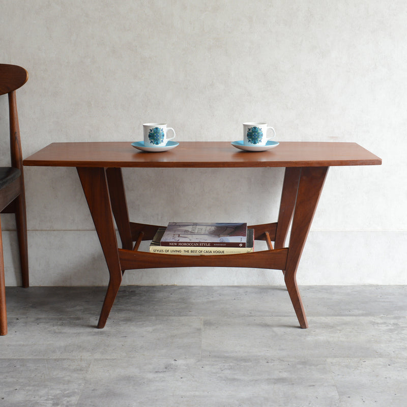 60S センターテーブル/ ローテーブル28 (天板剥離再塗装済）