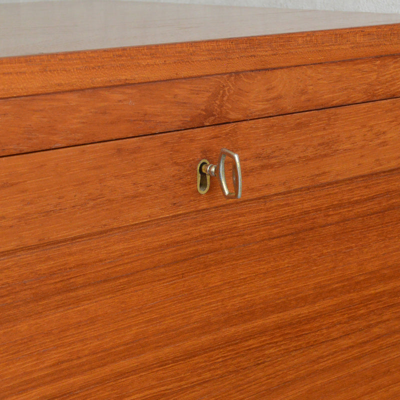 O様お取置品デンマークヴィンテージ  ロールアップ ファイルキャビネット6-38(鍵付）