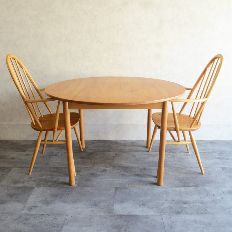 Ｔ様予約商品　ERCOL アーコール ラウンドテーブル 02（天板剥離再塗装済)