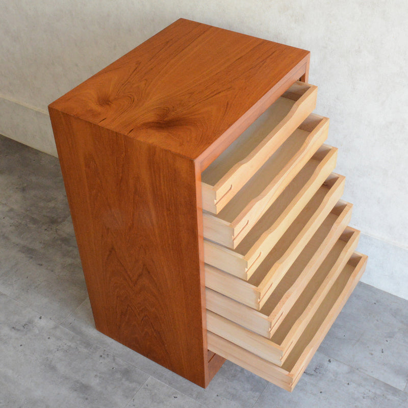 O様お取置品デンマークヴィンテージ  ロールアップ ファイルキャビネット6-38(鍵付）