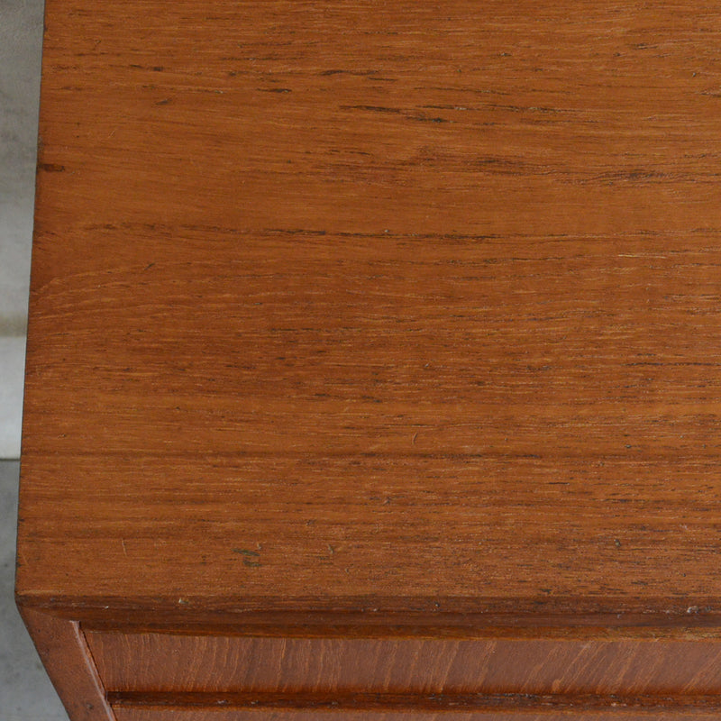 デンマークヴィンテージ  チーク３段2列スモールチェスト D-5