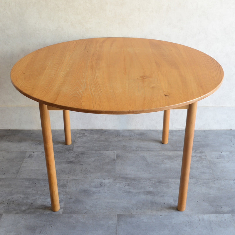 Ｔ様予約商品　ERCOL アーコール ラウンドテーブル 02（天板剥離再塗装済)