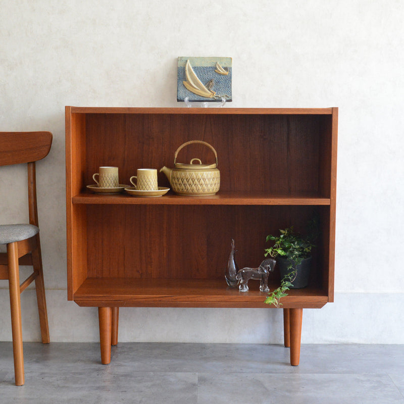 デンマークヴィンテージ チーク2段シェルフ 6-37