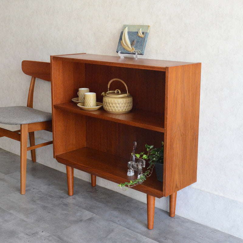 デンマークヴィンテージ チーク2段シェルフ 6-37