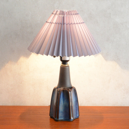 デンマーク Soholm ヴィンテージ テーブルランプ　ブルーブラウン8-77