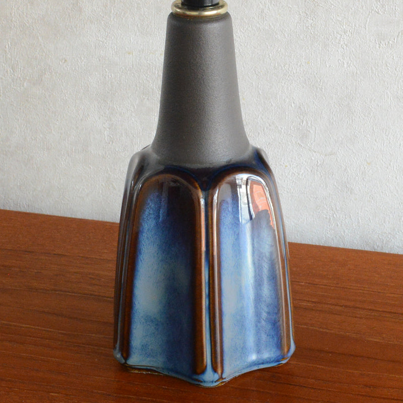 デンマーク Soholm ヴィンテージ テーブルランプ　ブルーブラウン8-77