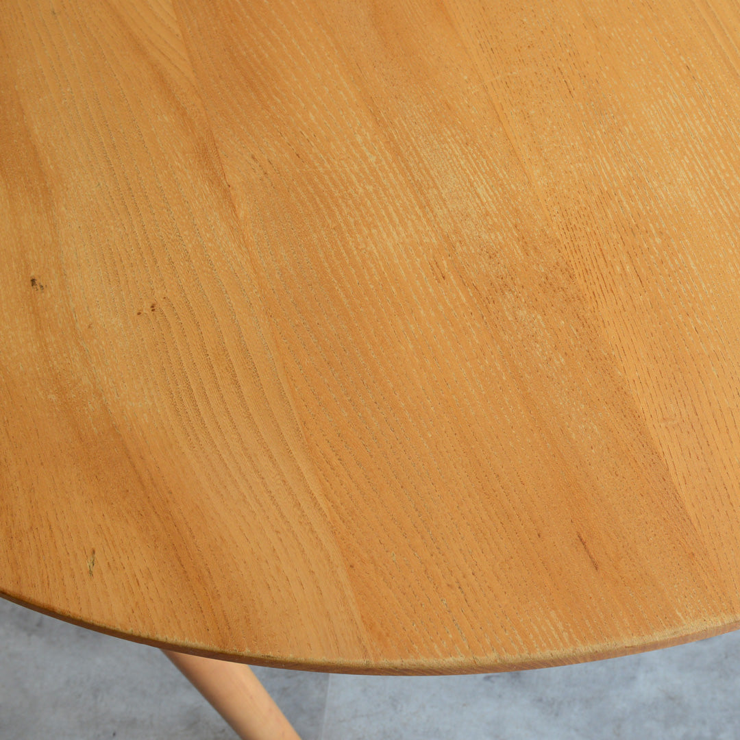 Ｔ様予約商品　ERCOL アーコール ラウンドテーブル 02（天板剥離再塗装済)