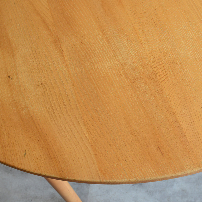 Ｔ様予約商品　ERCOL アーコール ラウンドテーブル 02（天板剥離再塗装済)