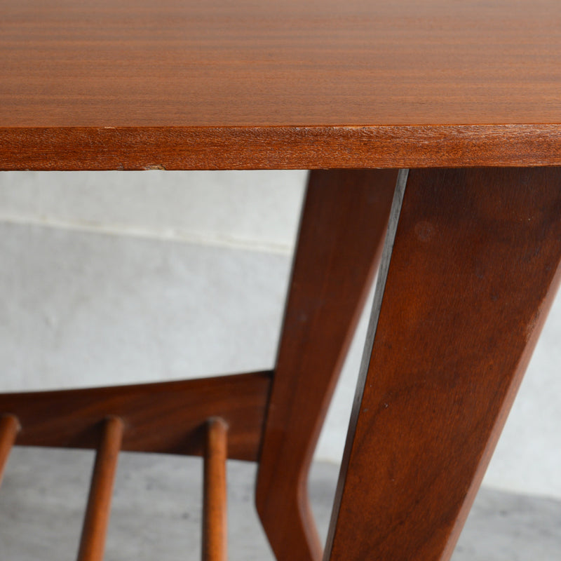 60S センターテーブル/ ローテーブル28 (天板剥離再塗装済）