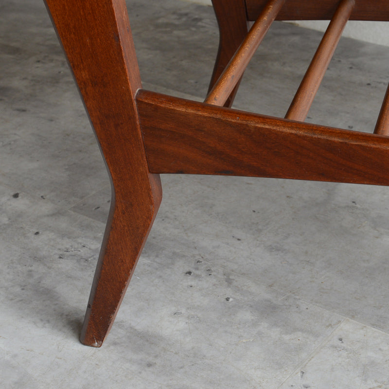 60S センターテーブル/ ローテーブル28 (天板剥離再塗装済）