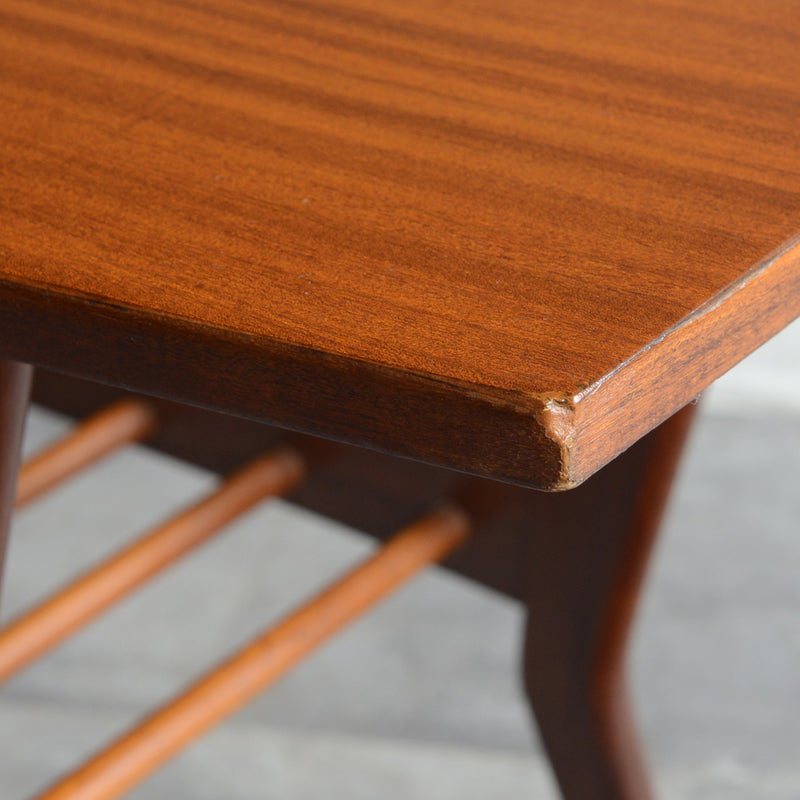 60S センターテーブル/ ローテーブル28 (天板剥離再塗装済）