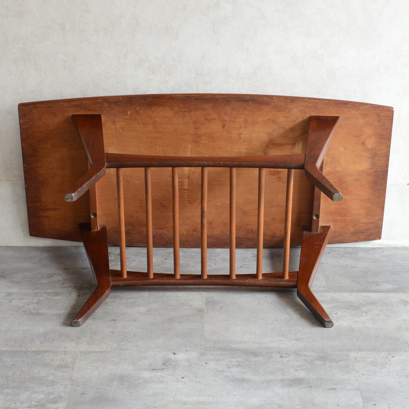 60S センターテーブル/ ローテーブル28 (天板剥離再塗装済）