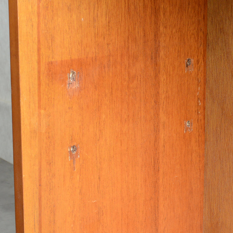 60s ヴィンテージ ガラスキャビネット 51 (抽斗・フラップ扉付）