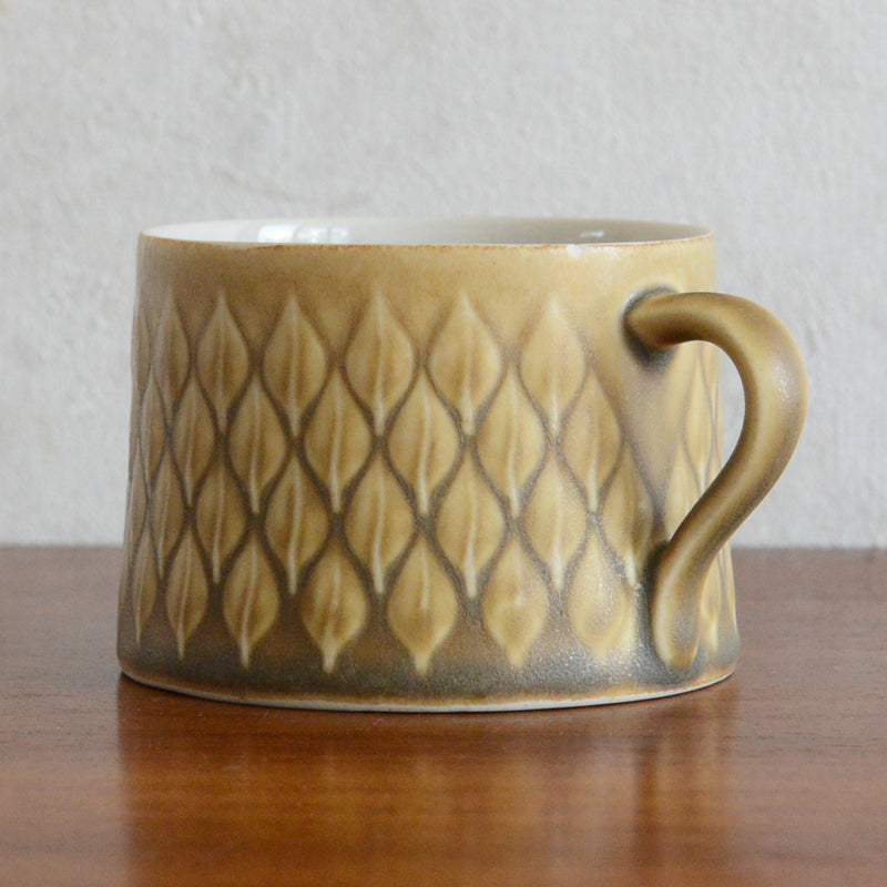 クイストゴー レリーフカップ＆ソーサー＆ケーキプレート  Jens.H.Quistgaard トリオ px-22