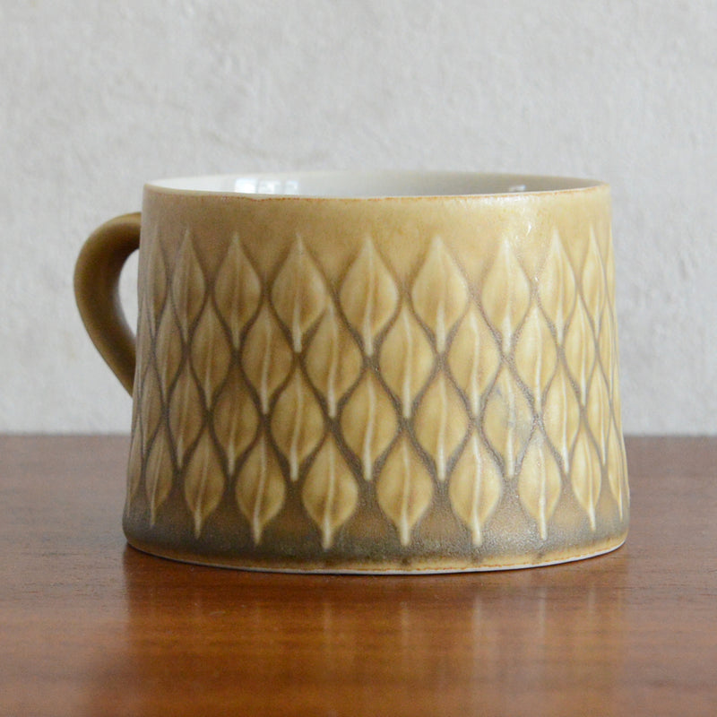 クイストゴー レリーフカップ＆ソーサー＆ケーキプレート  Jens.H.Quistgaard トリオ px-22