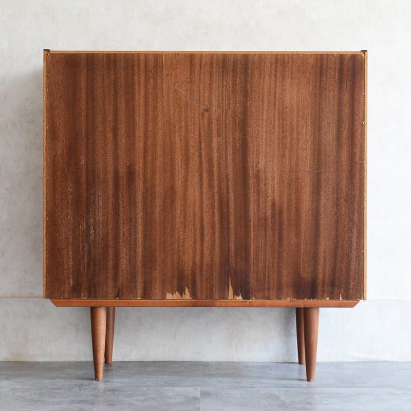 デンマーク ヴィンテージ チーク シェルフ (扉付）6-36