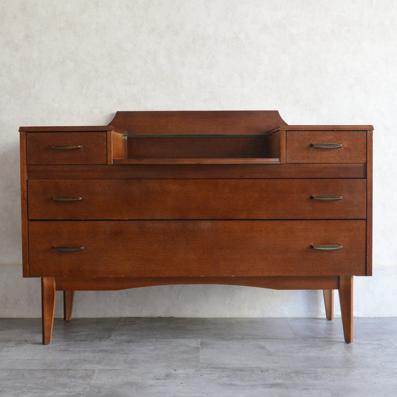 60S  オークチェスト サイドボード15(天板剝離再塗装済）