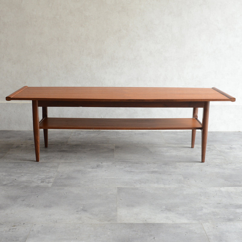 Myer (メイヤー)  60S チーク ローテーブル 24 (天板剝離再塗装済)