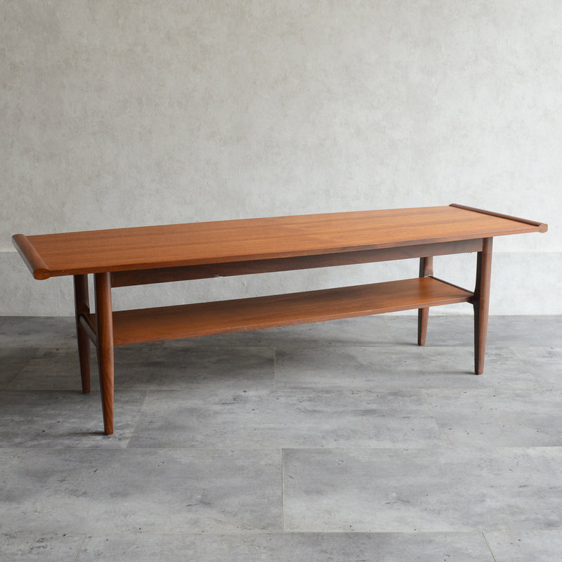 Myer (メイヤー)  60S チーク ローテーブル 24 (天板剝離再塗装済)