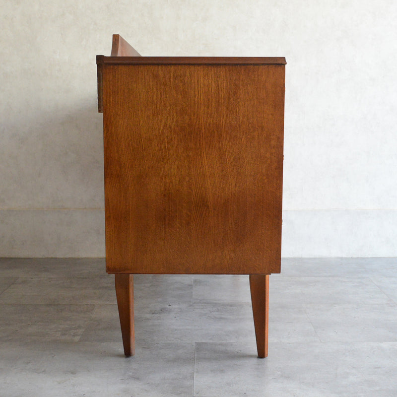 60S  オークチェスト サイドボード15(天板剝離再塗装済）