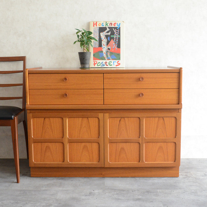 Nathan ネイサン キャビネット/レコードキャビネット 49(天板剥離再塗装済）