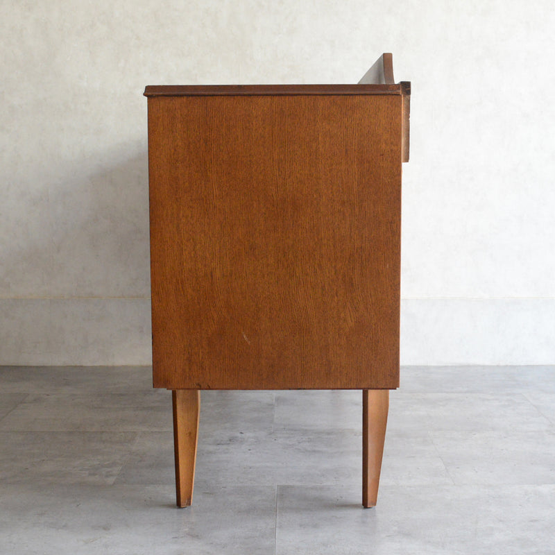 60S  オークチェスト サイドボード15(天板剝離再塗装済）