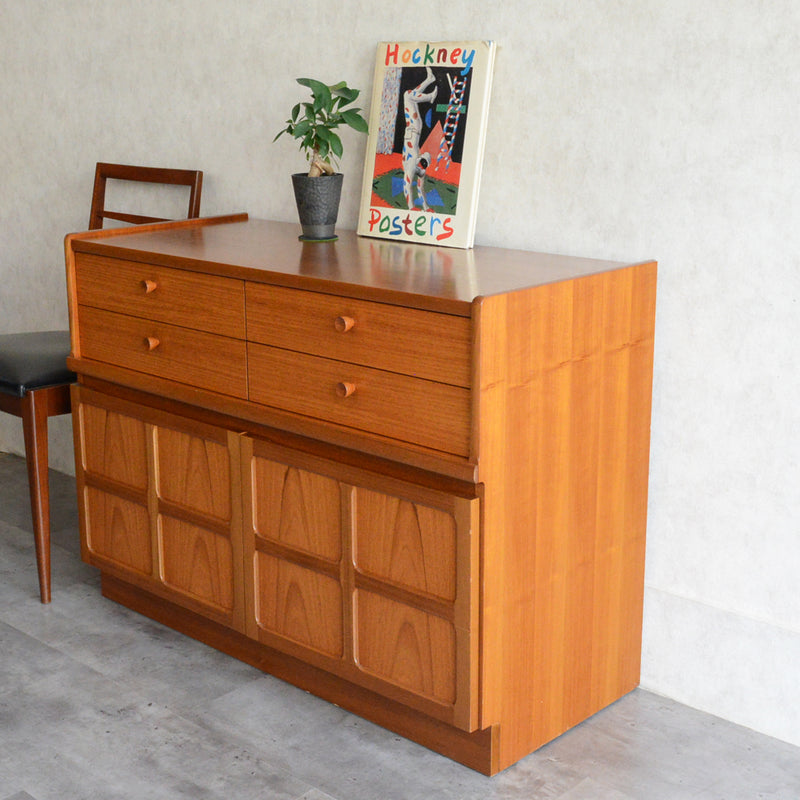 Nathan ネイサン キャビネット/レコードキャビネット 49(天板剥離再塗装済）