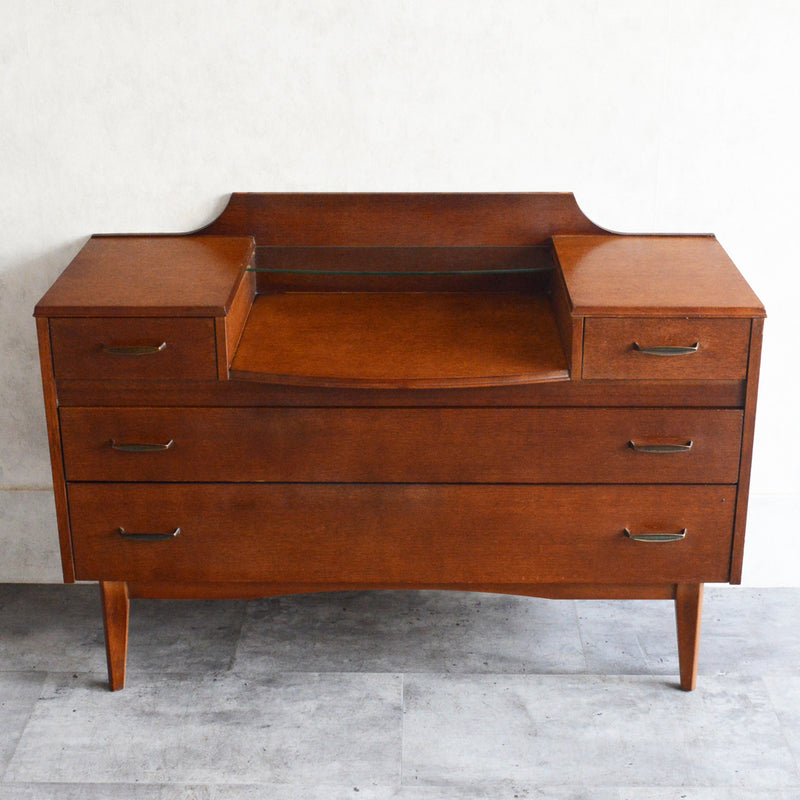 60S  オークチェスト サイドボード15(天板剝離再塗装済）