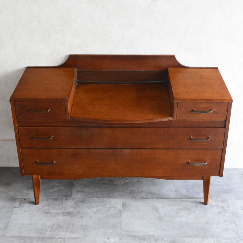 60S  オークチェスト サイドボード15(天板剝離再塗装済）