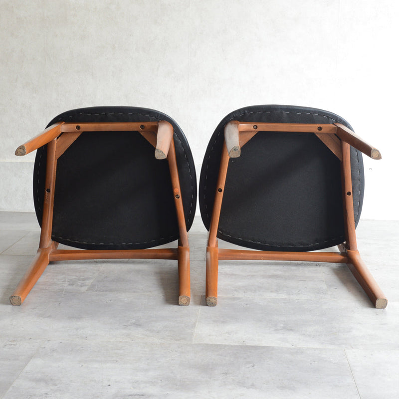 Nathan ネイサン ダイニングチェア ２脚セット(座面張替済)  S39