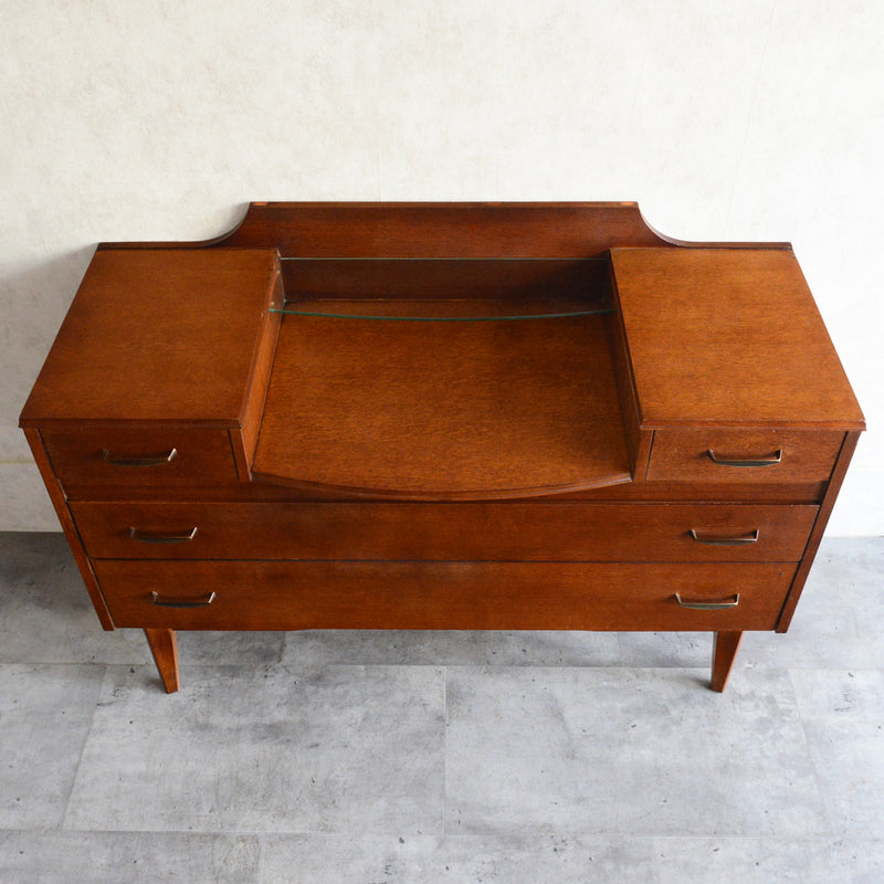 60S  オークチェスト サイドボード15(天板剝離再塗装済）