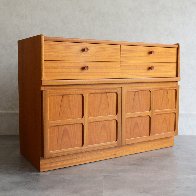 Nathan ネイサン キャビネット/レコードキャビネット 49(天板剥離再塗装済）