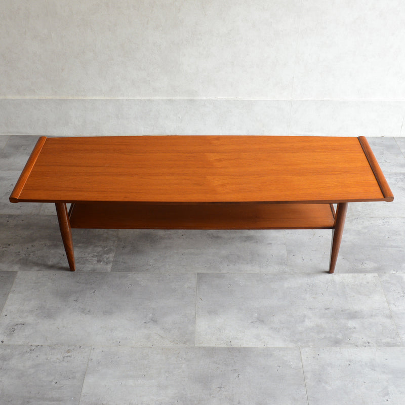 Myer (メイヤー)  60S チーク ローテーブル 24 (天板剝離再塗装済)