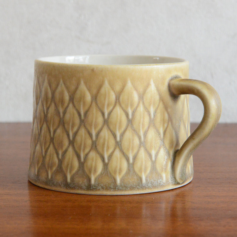 クイストゴー レリーフカップ＆ソーサー＆ケーキプレート Jens.H.Quistgaard トリオ px-23