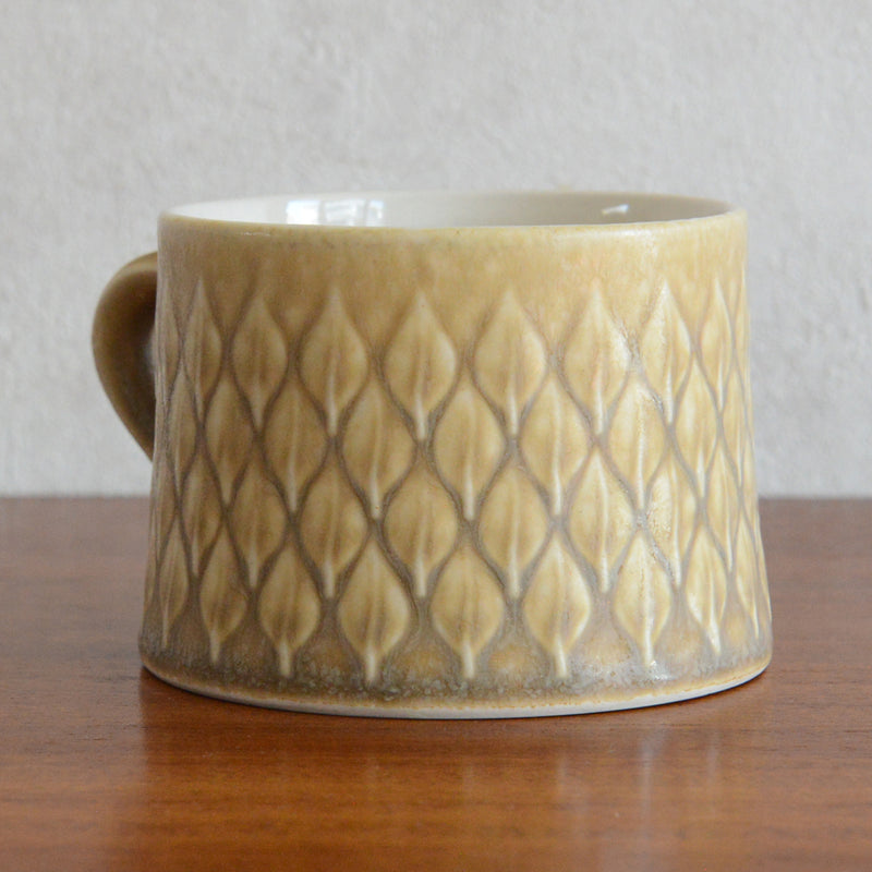 クイストゴー レリーフカップ＆ソーサー＆ケーキプレート Jens.H.Quistgaard トリオ px-23