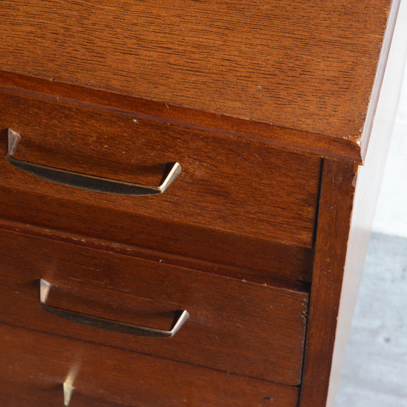 60S  オークチェスト サイドボード15(天板剝離再塗装済）