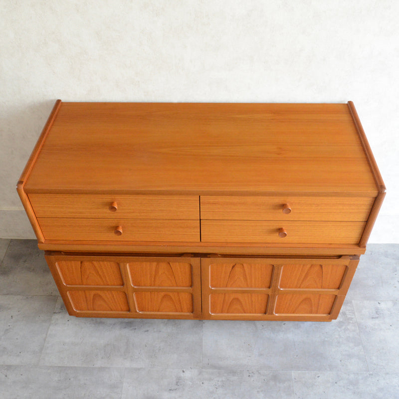 Nathan ネイサン キャビネット/レコードキャビネット 49(天板剥離再塗装済）